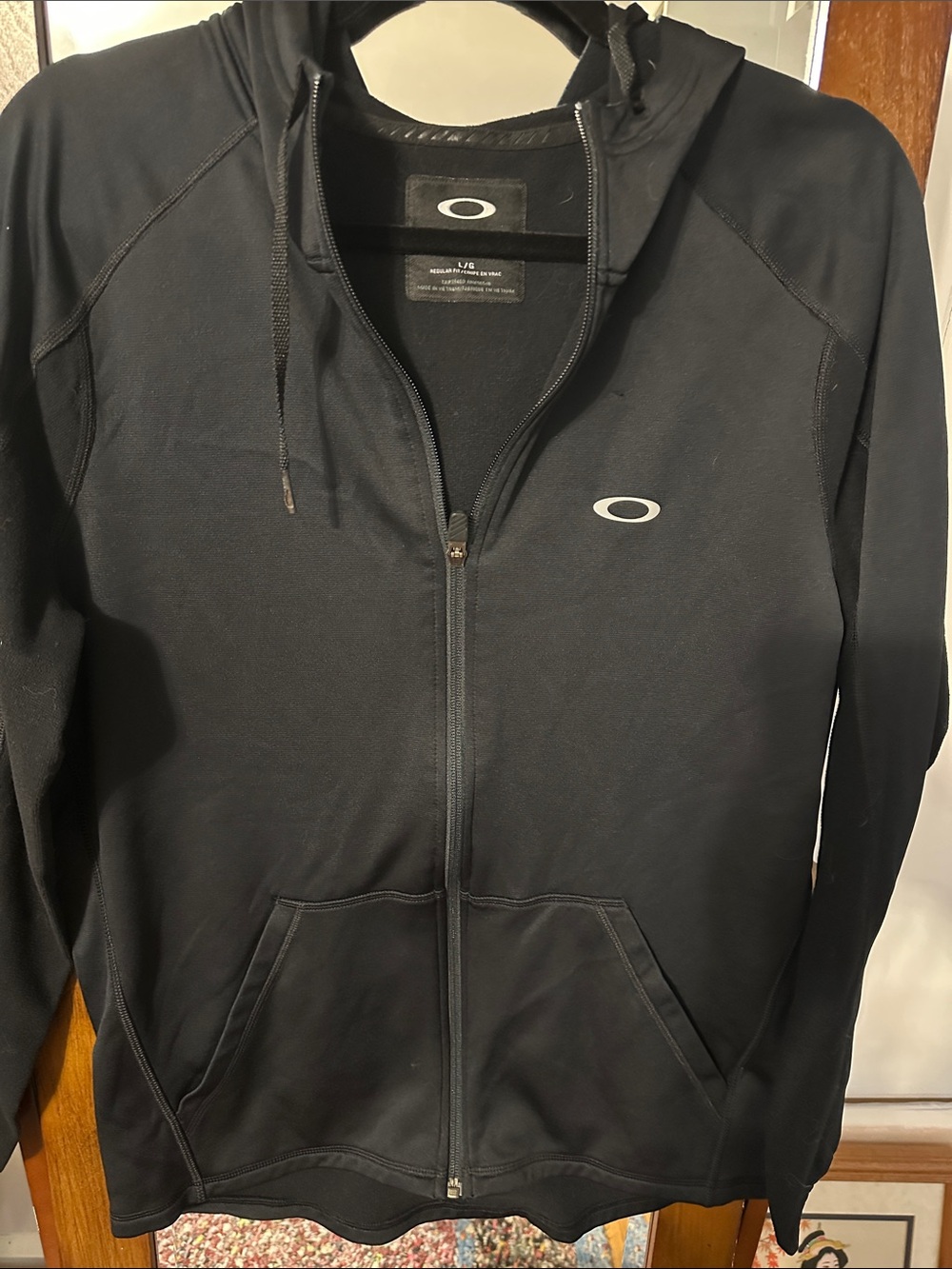 You gotta have this! Oakley Black Men's Sierra Full-Zip Hooded Jacket